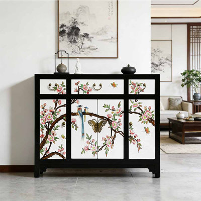 New Chinese-style painted shoe cabinet