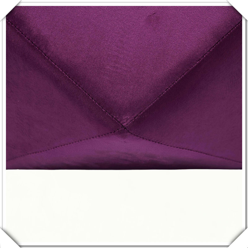 Repose-pieds capitonné Velvet Polygon Diamond, Mauve