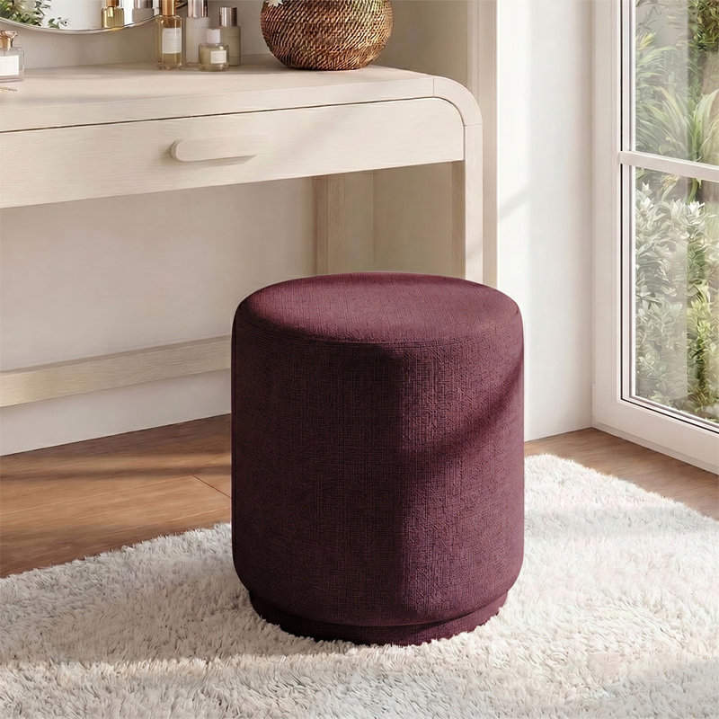 Tabouret de coiffeuse 18,5 po, Vin