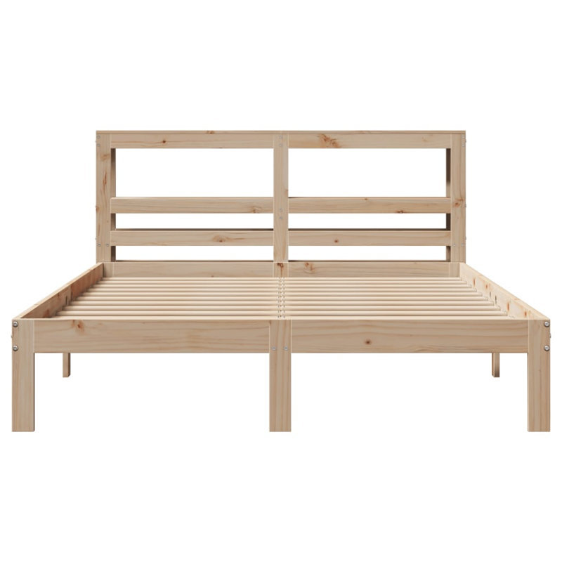 Storage Bed, Brown, European Double (140 x 200 cm)