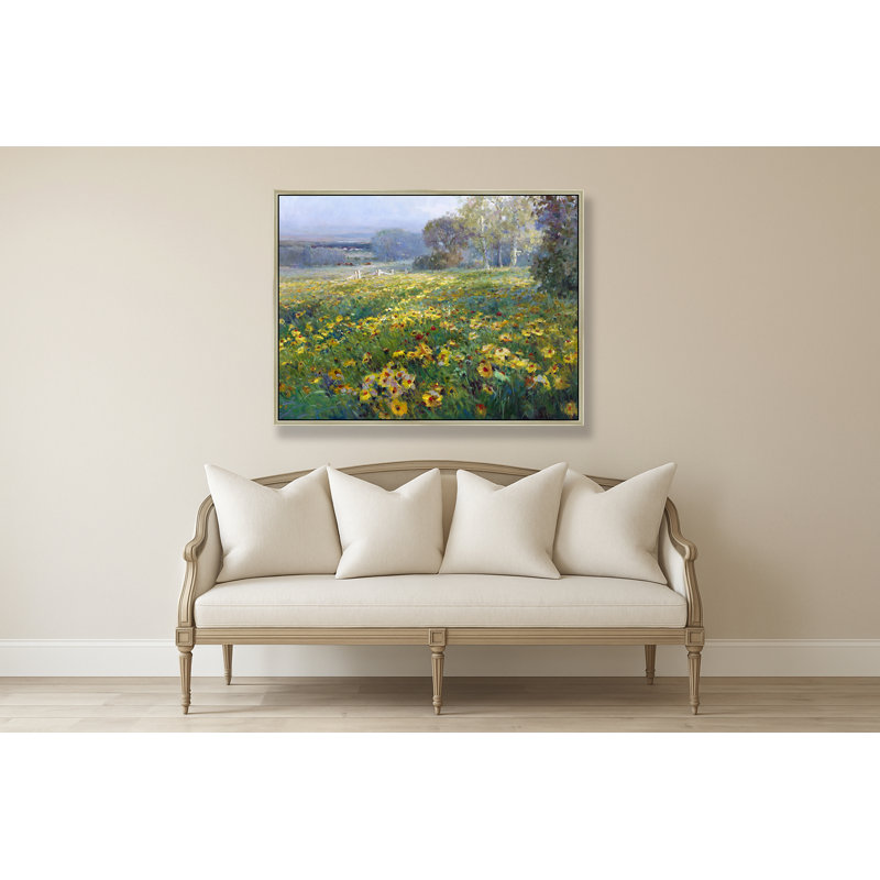 Field Of Golden Stillness Print, 32" H x 42" W, Brown