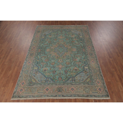 Vintage Wool Traditional Area Rug 6x9