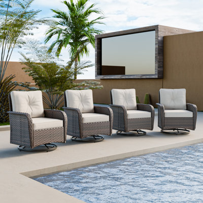 Wicker Outdoor Glider