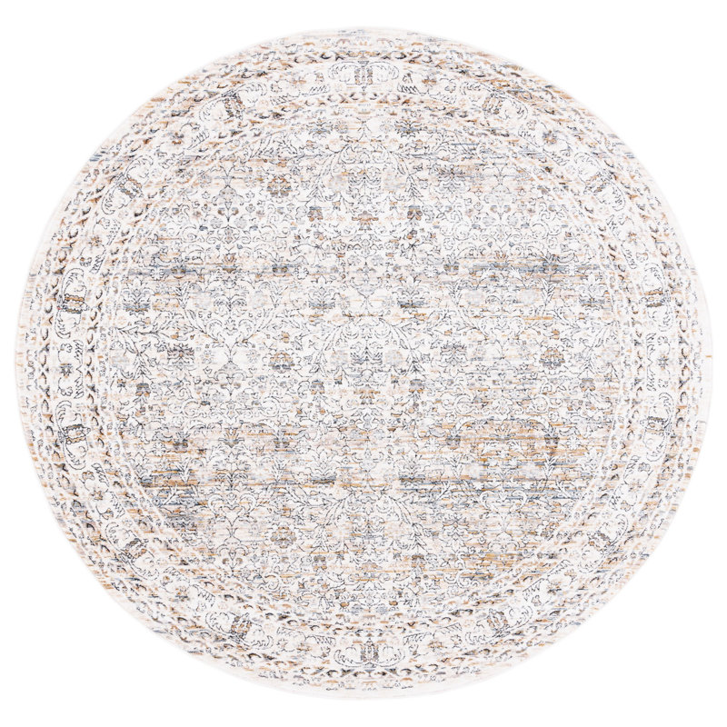 Gefell 600 Performance Oriental Rug, Round 6'
