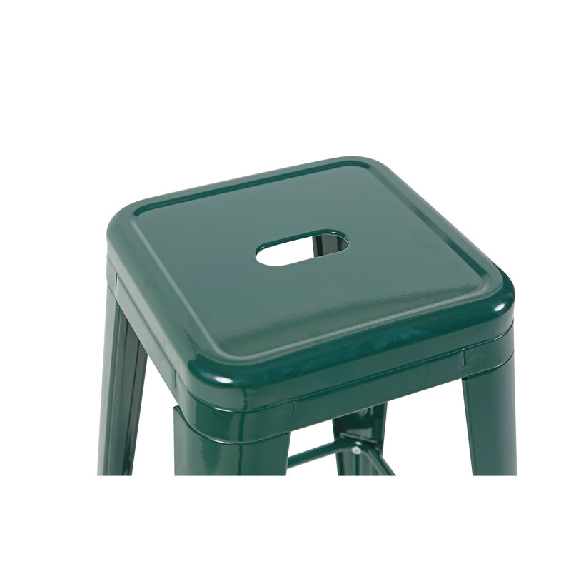 Tabourets de bar en métal sans dossier, hauteur de comptoir 30 pouces, ensemble de 2, montage facile et conception démontable, gain de place, pour îlot de cuisine, bar, salle à manger, cadre fiable antirouille et facile à nettoyer, indéformable.