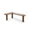 Bureau d'angle en bois massif en forme de L