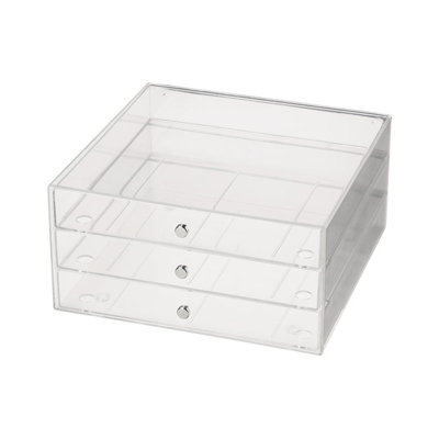 Edney Plastic Stackable Desk Organiser with Drawers