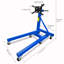 Support pour moteur d'une capacité de 2000 lb, support pour moteur tournant à 360 degrés avec 6 roulettes, support pour moteur de moto robuste avec cadre pliable pour la réparation automobile, l'entretien du véhicule, bleu