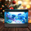 Mini-aquarium artificiel avec lampe poisson