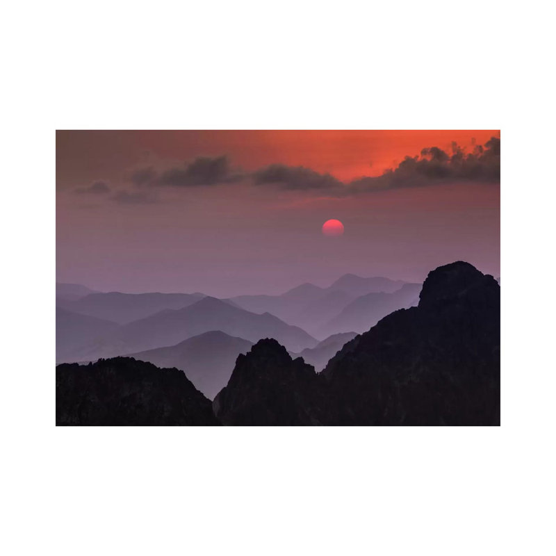 Poland, Tatra Mountains, Rysy, Sunset 1 Piece Wrapped Canvas Wall Art, 101.6 cm H x 66.04 cm W x 1.91 cm D