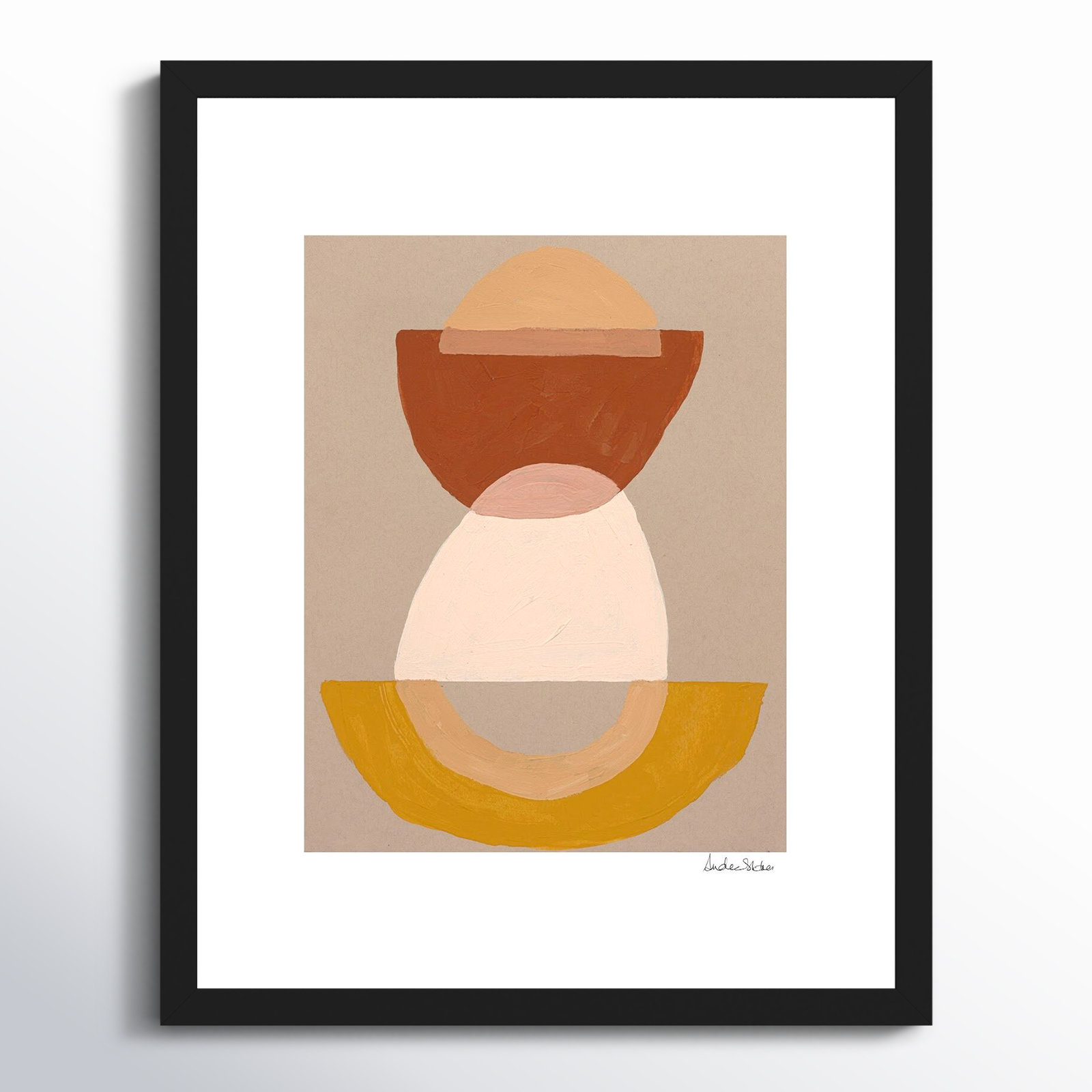 Composition 01 by Andrea Stokes, Black Framed, 25" H x 20" W x 1.25" D