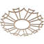 Médaillon de plafond en bois ajouré 28 po x P 9 pi 8 po x P 3/8 po Augustus, chêne rouge-63412120-63412090