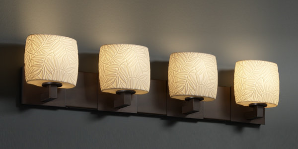 Darrien 4 - Light Vanity Light, Dark Bronze, Bamboo