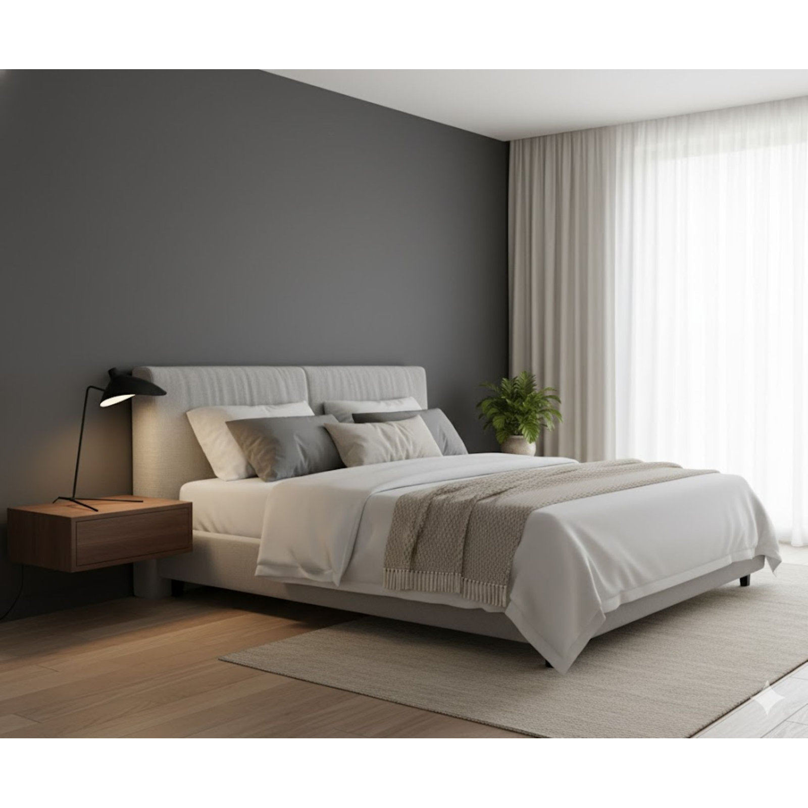 Whit 19.3" Desk Lamp, Matte Black
