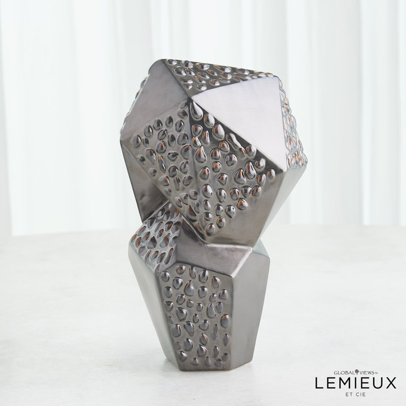 Les Facettes Sculpture, Matte Antique Bronze
