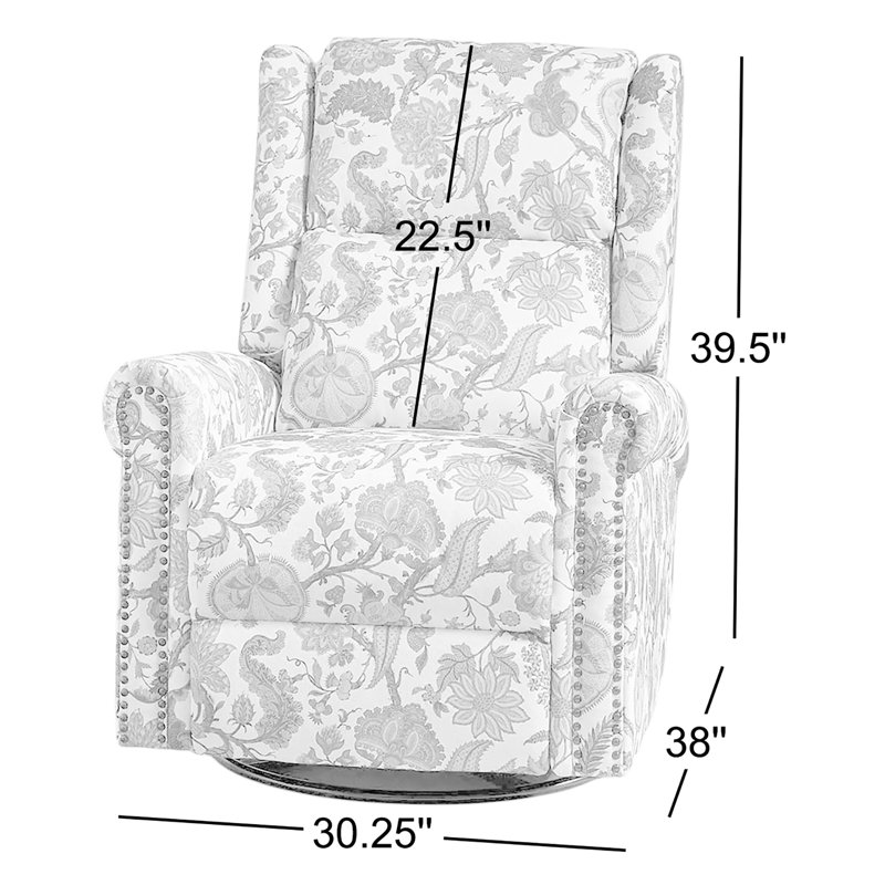 Fauteuil inclinable et berçant Alyissa, Polyester rouge