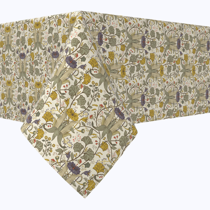 Floral 129 Cotton Tablecloths, 120" x 60"