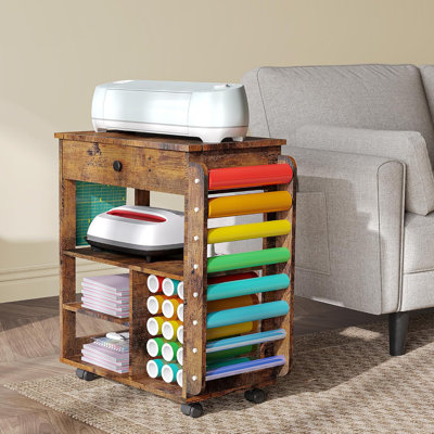 Leeara 23.6'' x 14.2'' Craft Table with Wheels