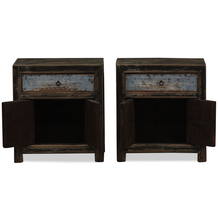 Bangkok 50cm W Solid Wood Bedside Table