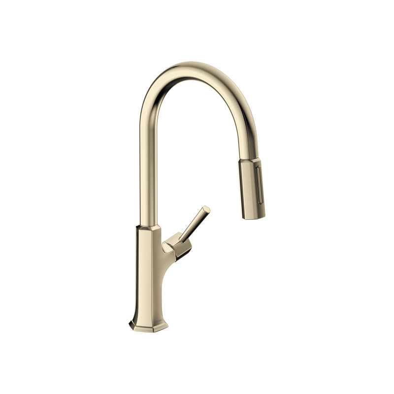 Locarno Single Handle Kitchen Faucet, Polished Nickel