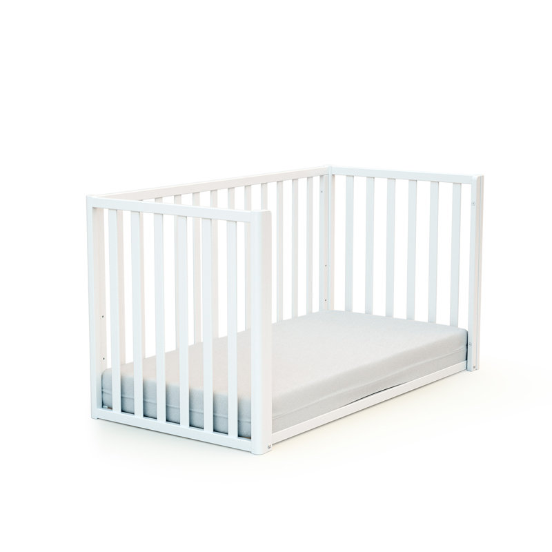 Cot Bed, White/Natural