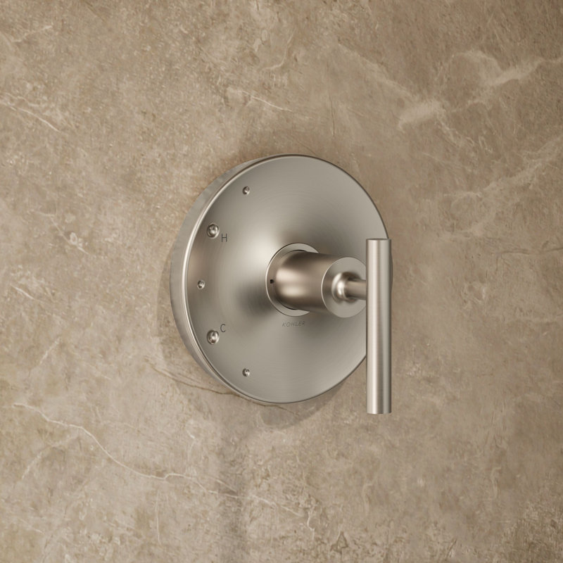 Purist Shower Trim, Vibrant Brushed Nickel, Lever Handle