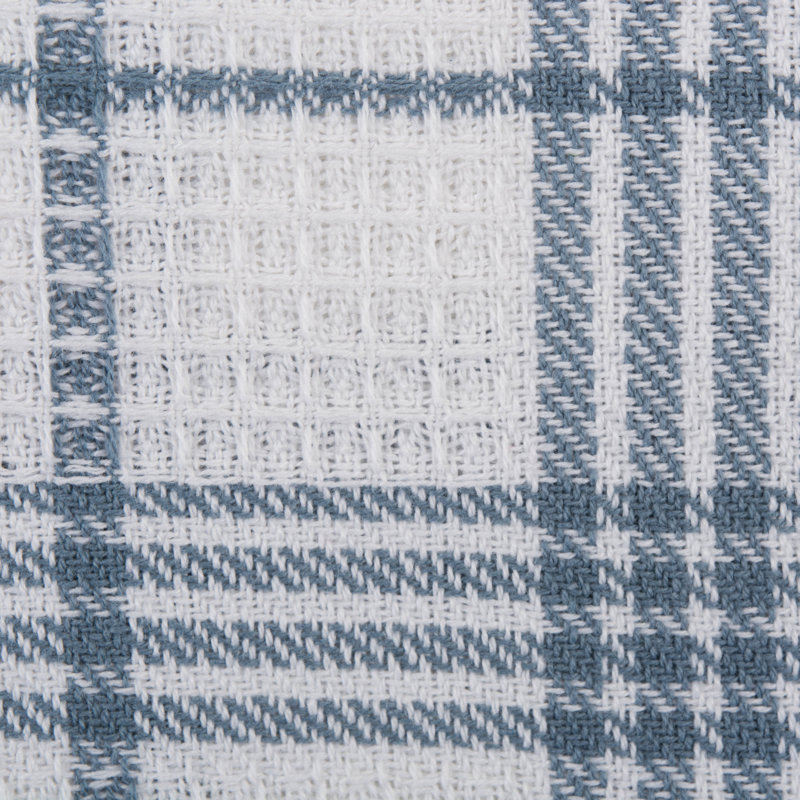 Torchon Waffle Weave, Bleu
