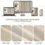 Rideaux 100% occultant en lin texturé et isolant uni pour le salon (50 po de largeur, ensemble de 2)-730080080-710143026