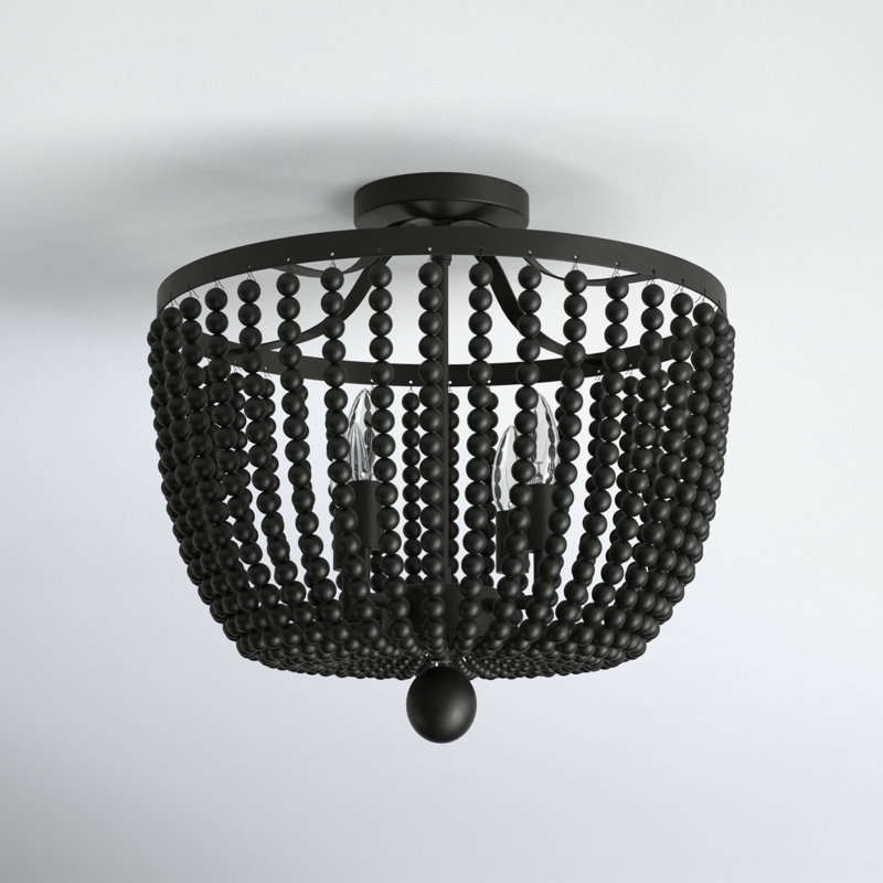 Conway Semi Flush Mount, Matte Black