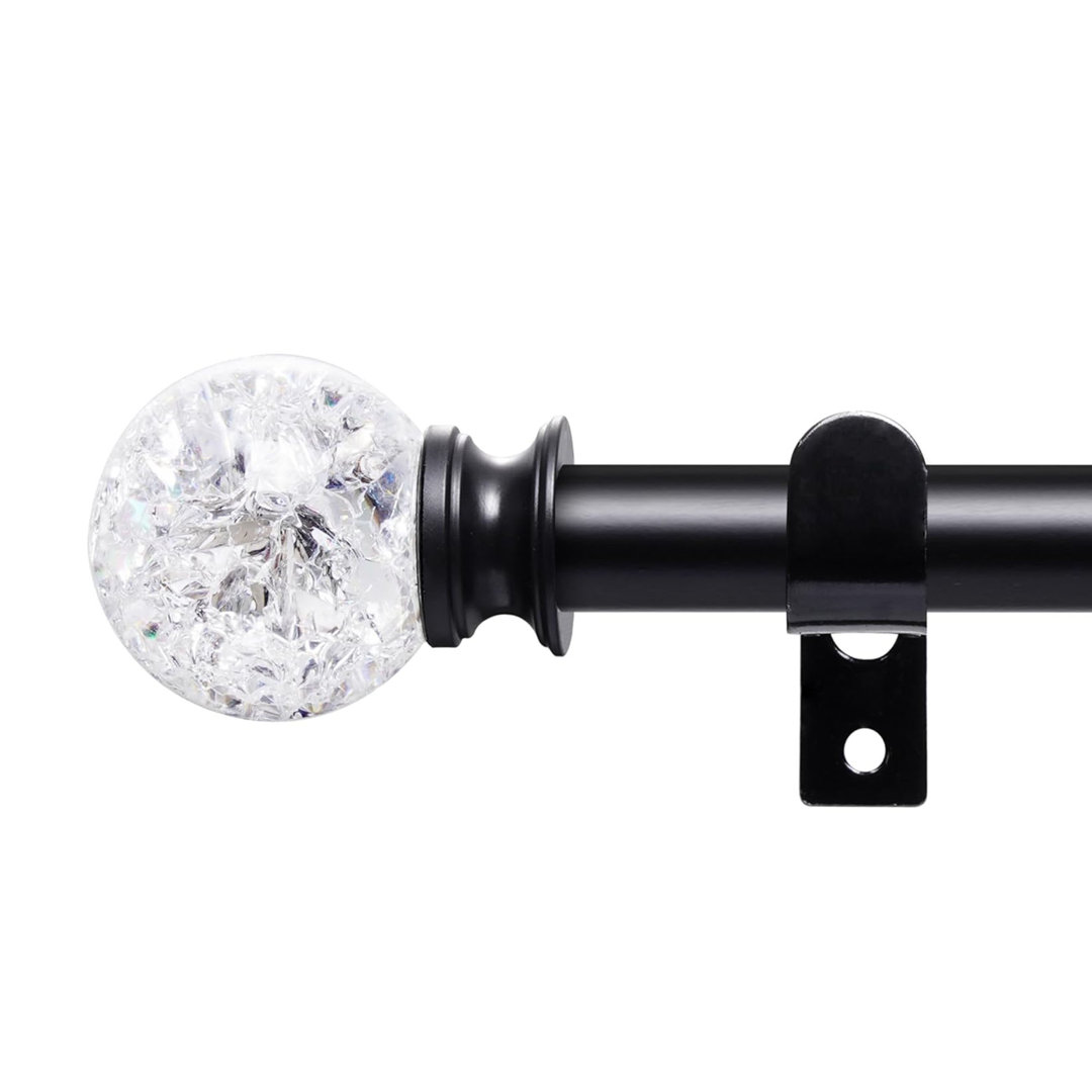 67cm Straight Tension Shower Curtain Pole & Hook Set