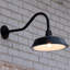 Luminaire de grange solaire en aluminium noir Cottage Cottage