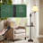 Traditional LED Floor Lamp With 350° Adjustable Swing Arm Lamp – Vintage Standing Pole Lamp For Living Room, Bedroom And Office – Rustic Upright Floor Light For Home Décor With Silk Fabric Shade-695417594