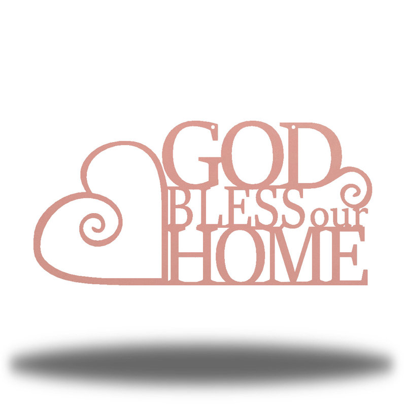 Boody Steel Wall Decor, 6" H x 12" W x 0.06" D, Pink