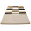 Tapis rectangulaire en laine touffeté à la main multicolore