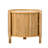coffee table Modern Round Rotating Coffee Table with  Rattan & Hidden Storage