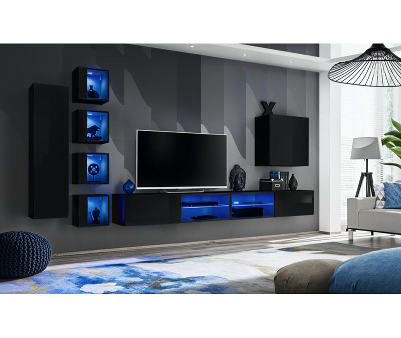 Unfinished with Fireplace Included, Black