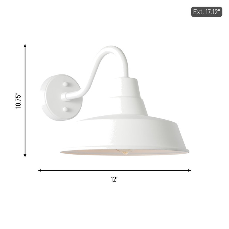 Barn Light Outdoor Barn Light, 10.75" H x 12" W x 17" D