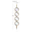 Miroir d’appoint biseauté à boutons glam Pascal