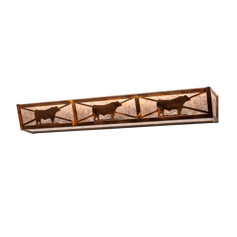 Rustic Lodge 6 - Light Bath Bar, Vintage Copper