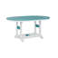 Berlin Gardens Garden Classic Regular Top With White Base 64″ Oblong Table-65664325-65664323