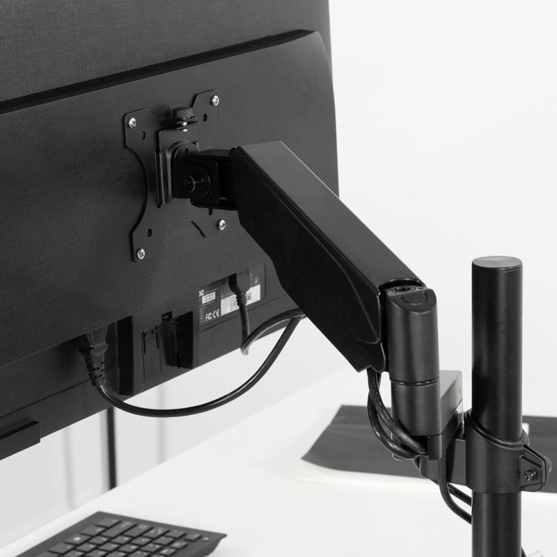 Bras de moniteur pneumatique simple pour support de bureau