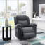 Fauteuil inclinable électrique en microfibre Domana