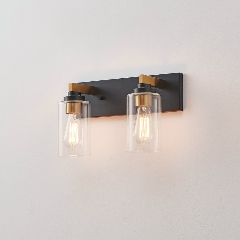 Mechthilde Dimmable Vanity Light, 2, Black/Gold