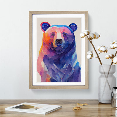 Bear Painting No.1 Abstract - Wall Art