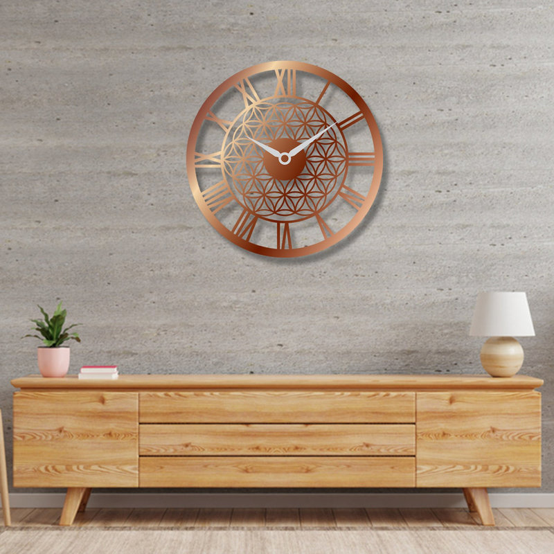Glinda Metal Wall Clock, 69" H x 69" W x 2" D