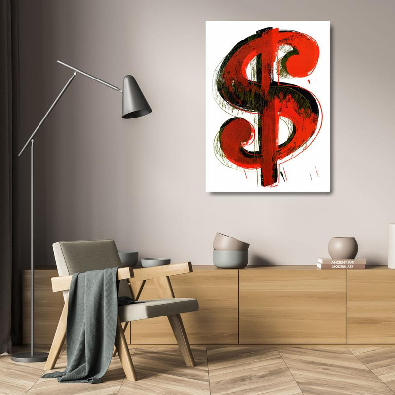 Signe du dollar, 1981, H 24 po x l 17 po