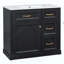 Meuble-lavabo de salle de bain avec lavabo, armoire avec 4 tiroirs, porte à fermeture en douceur et tablette réglable, lavabo en céramique, meuble-lavabo moderne pour l'organisation de la salle de bain-936644177-936644181