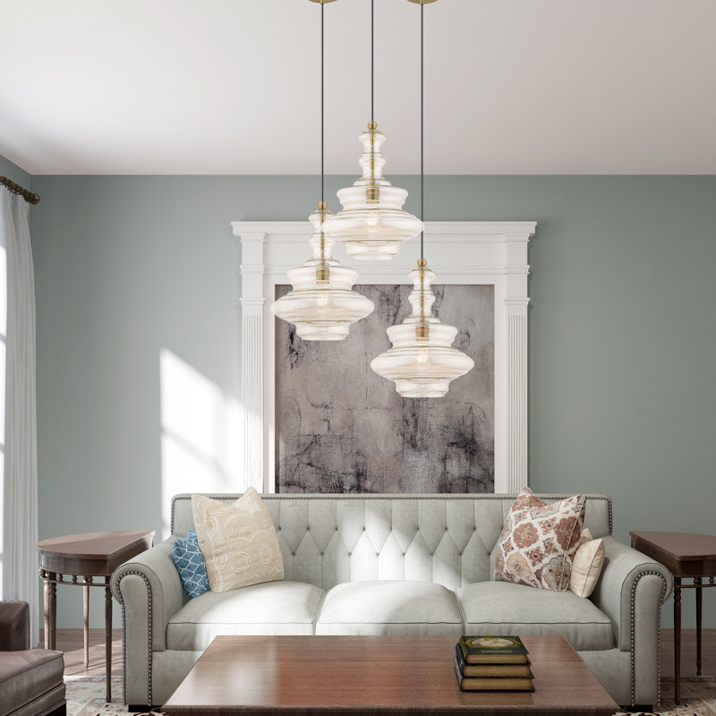 Alissya 1 - Light Pendant, Champagne, Antique Brass