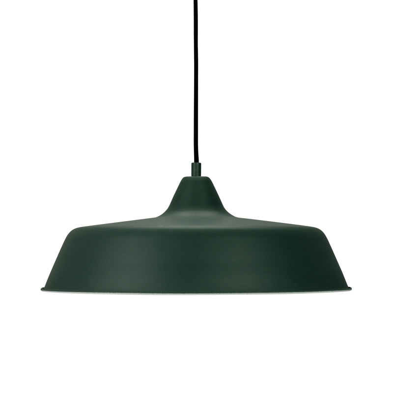 1 - Light Dome Pendant, Dark Green