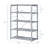 Versatile Metal and Wood Bookshelf with Multiple Compartments for Organized Storage